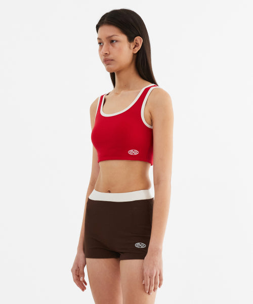 MNS SPAN COLORBINDING TOP - 4 COLORS RED