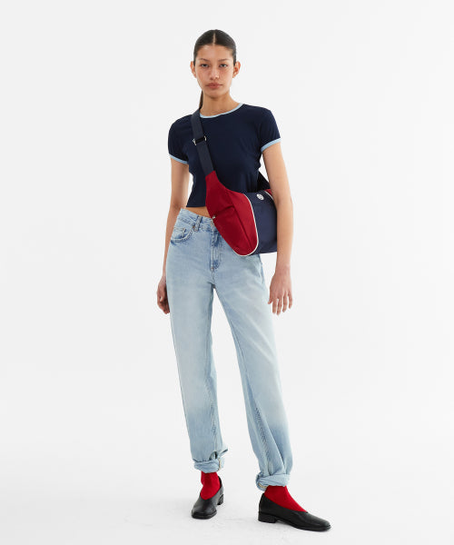 MNS TRACK LINE CROSS BAG NAVY