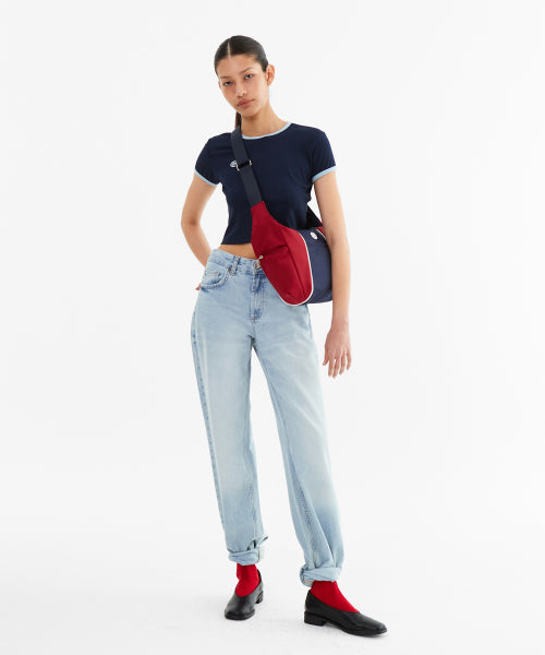 MNS TRACK LINE CROSS BAG NAVY