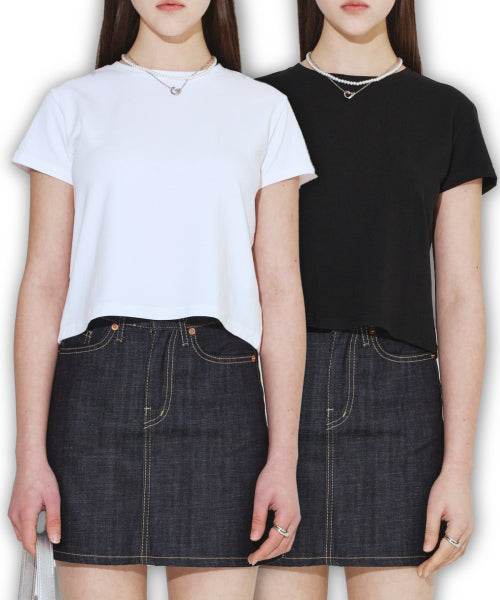BASIC T-SHIRT - 3 COLORS AS SHOWN