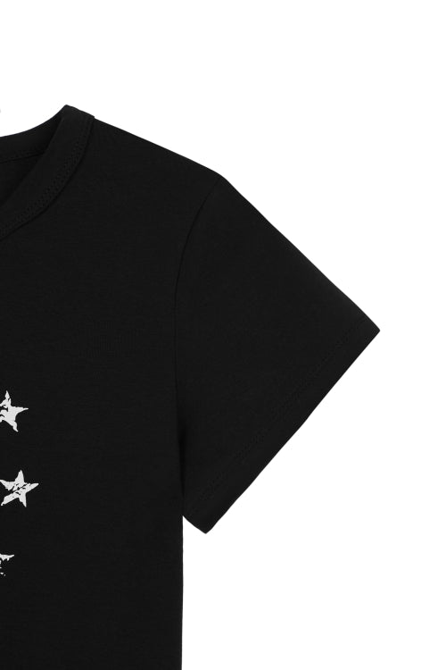 DEINET STAR GRAPHICS T SHIRTS - 2 COLORS BLACK