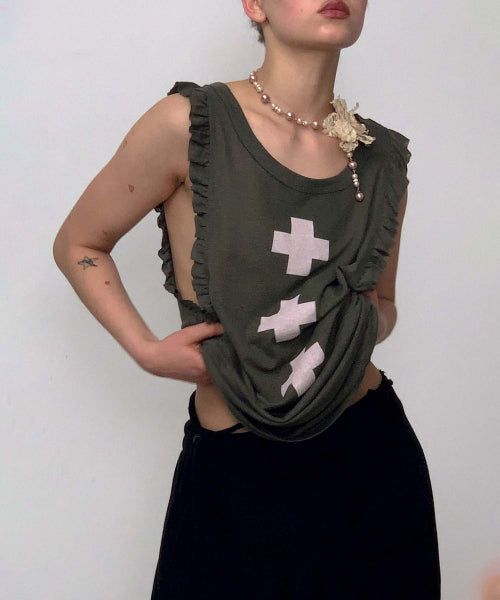 EMERGENCY MUSCLE TANK TOP - 3 COLORS CHARCOAL