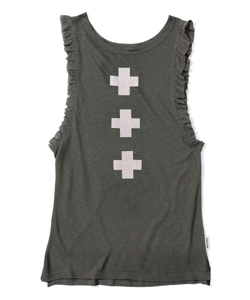 EMERGENCY MUSCLE TANK TOP - 3 COLORS CHARCOAL