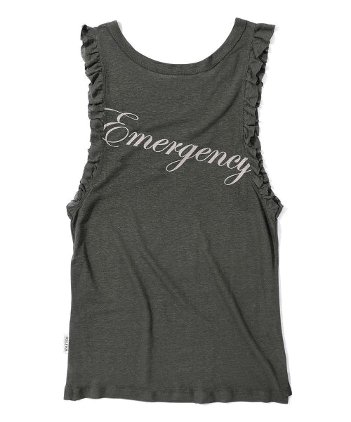 EMERGENCY MUSCLE TANK TOP - 3 COLORS CHARCOAL