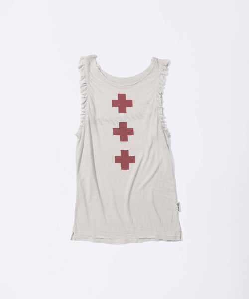 EMERGENCY MUSCLE TANK TOP - 3 COLORS WHITE