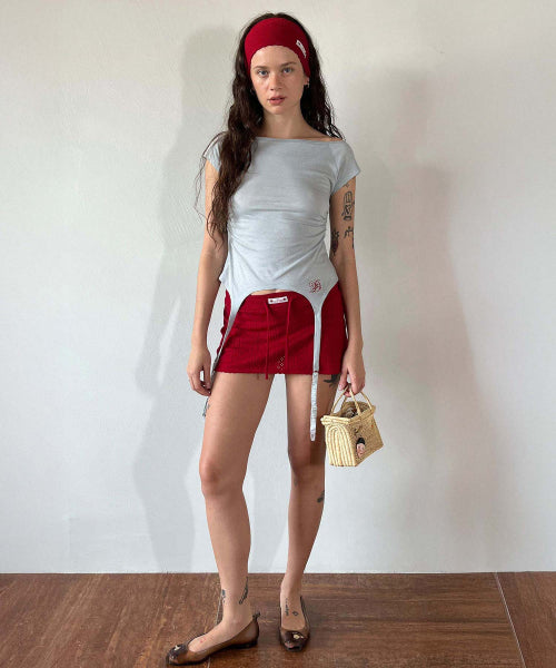 GARTER BELT TEE BABY - 3 COLORS BABY BLUE