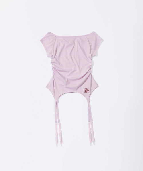 GARTER BELT TEE BABY - 3 COLORS BABY PINK