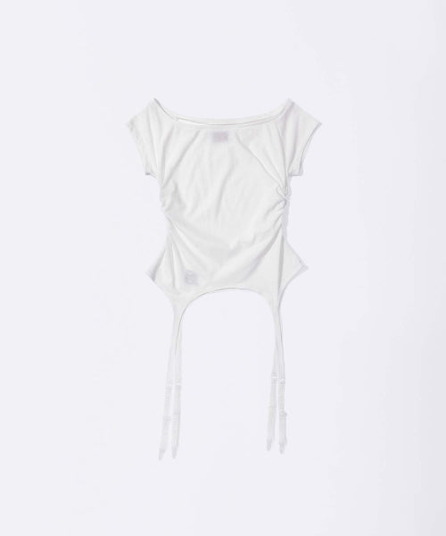 GARTER BELT TEE BABY - 3 COLORS WHITE