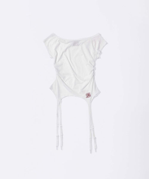 GARTER BELT TEE BABY - 3 COLORS WHITE