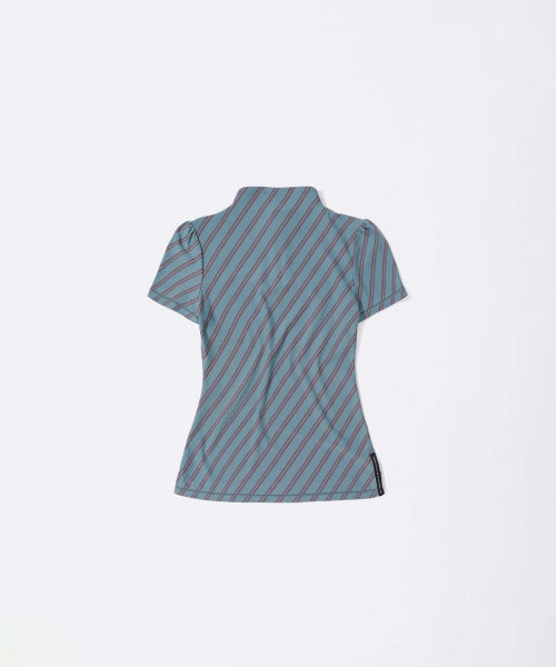 STRIPE JERSEY TOP SAGE AS SHOWN