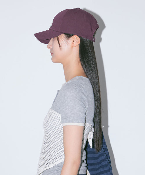 H LACE APPLIQUE CAP - 4 COLORS