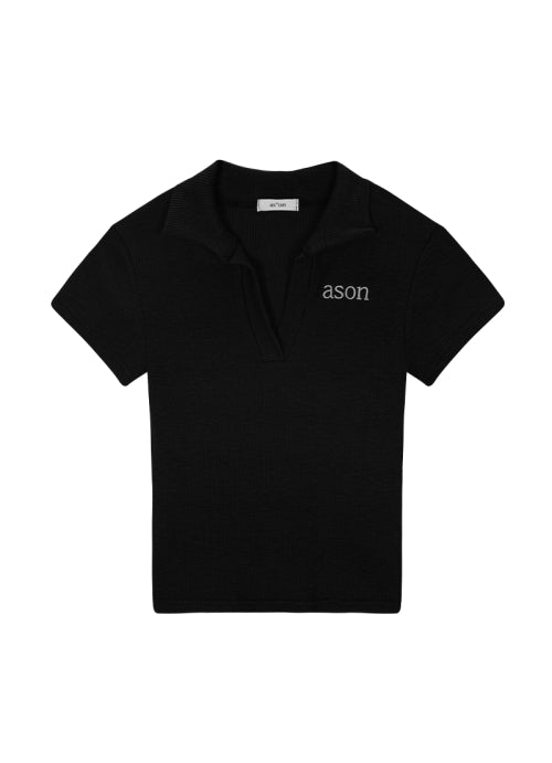 HALF IVY COLLAR TEE - 3 COLORS