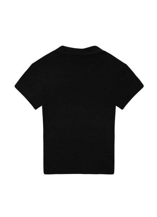 HALF IVY COLLAR TEE - 3 COLORS