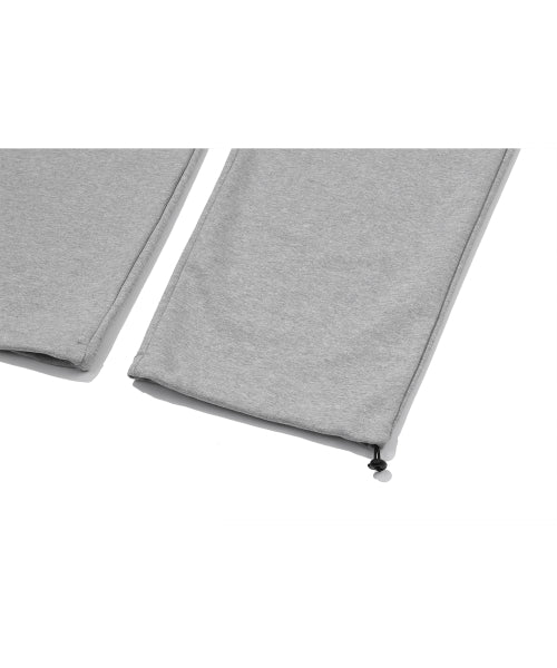 STITCH EMBROIDERY SWEATPANTS - 2 COLORS MELANGE GREY