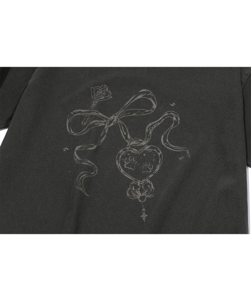 HEART SHORT SLEEVE TEE PIGMENT AS SHOWN