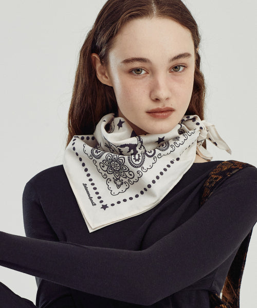 MOON CAT BANDANA - 3 COLORS IVORY