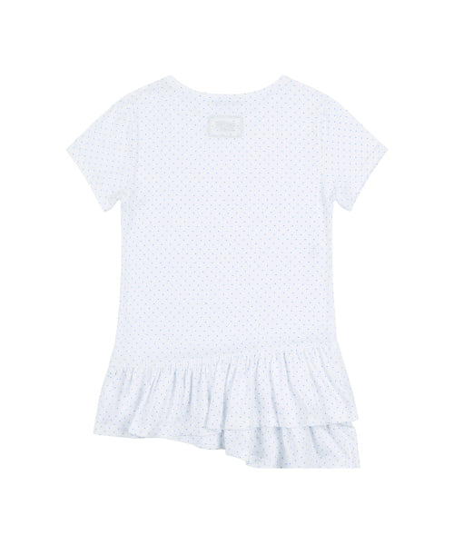 FRILL LAYERED DOT F25QB128 - 2 COLORS WHITE