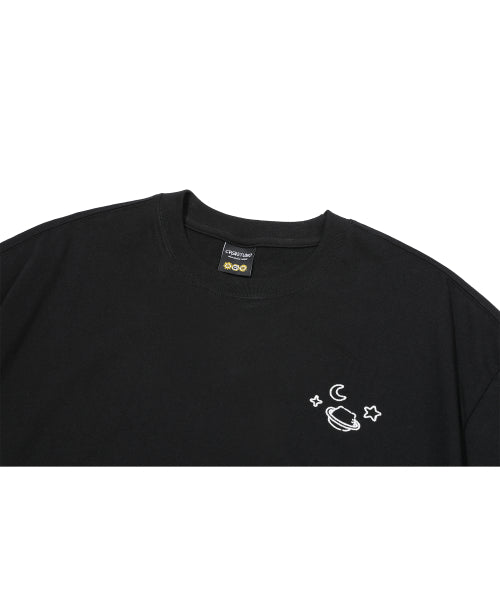 UNI CHOONSIK EMBROIDERY SHORT SLEEVE TEE - 2 COLORS BLACK