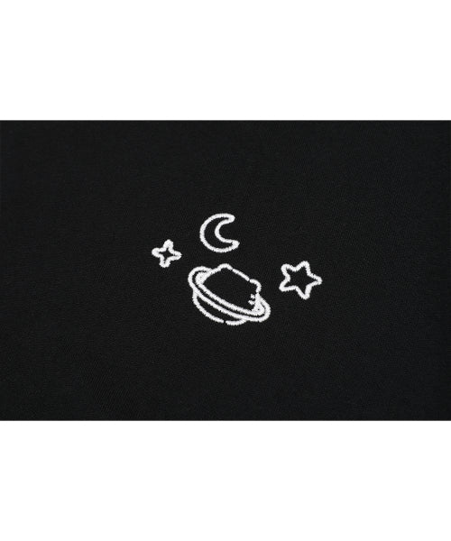 UNI CHOONSIK EMBROIDERY SHORT SLEEVE TEE - 2 COLORS BLACK