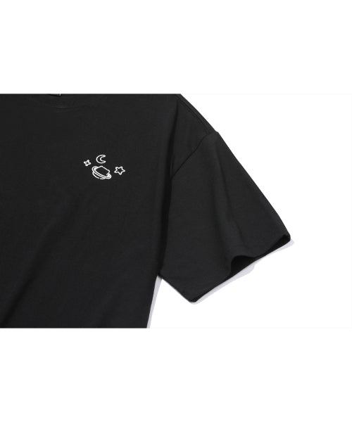 UNI CHOONSIK EMBROIDERY SHORT SLEEVE TEE - 2 COLORS BLACK