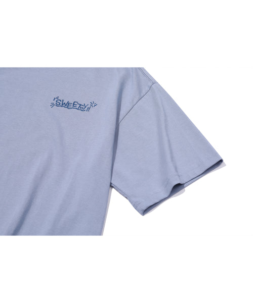 CHOONSIK EMBROIDERY SHORT SLEEVE TEE - 5 COLORS GREY