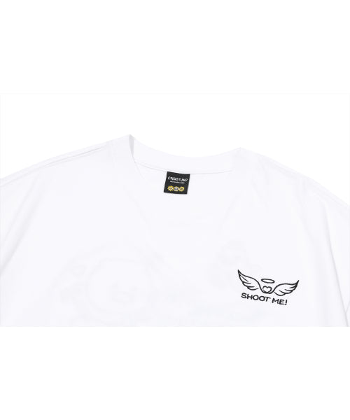 CHOONSIK EMBROIDERY SHORT SLEEVE TEE - 5 COLORS WHITE