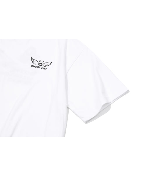 CHOONSIK EMBROIDERY SHORT SLEEVE TEE - 5 COLORS WHITE