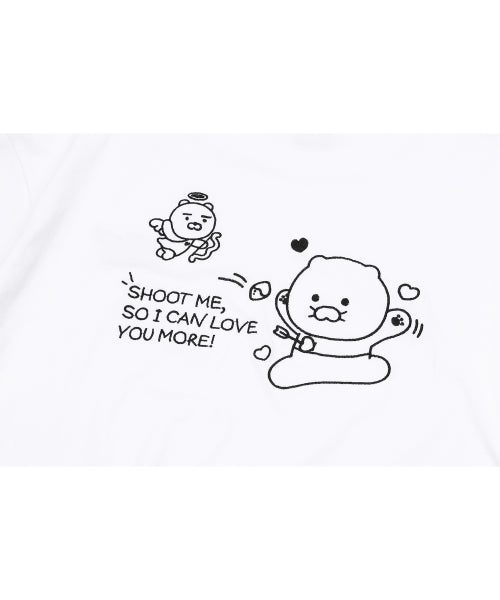 CHOONSIK EMBROIDERY SHORT SLEEVE TEE - 5 COLORS WHITE