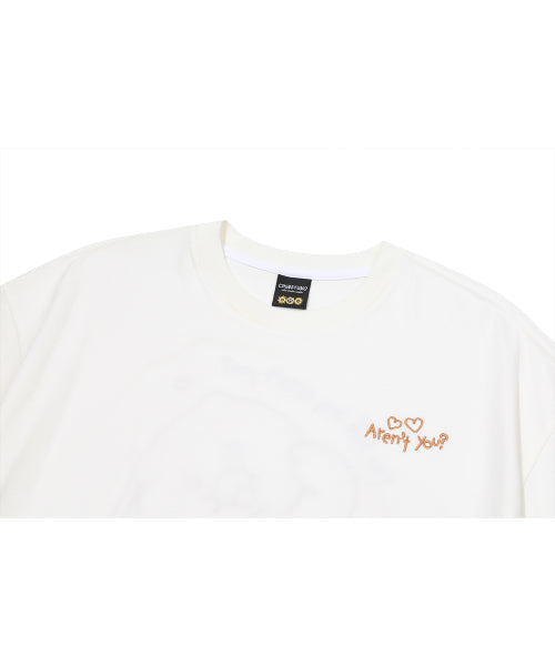 TEE CHOONSIK EMBROIDERY SHORT SLEEVE TEE - 2 COLORS CREAM