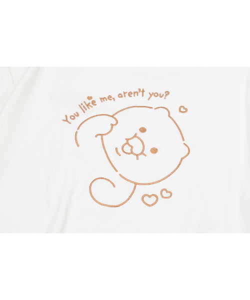 TEE CHOONSIK EMBROIDERY SHORT SLEEVE TEE - 2 COLORS CREAM