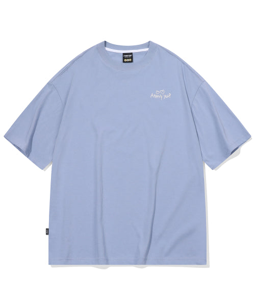 TEE CHOONSIK EMBROIDERY SHORT SLEEVE TEE - 2 COLORS GREY