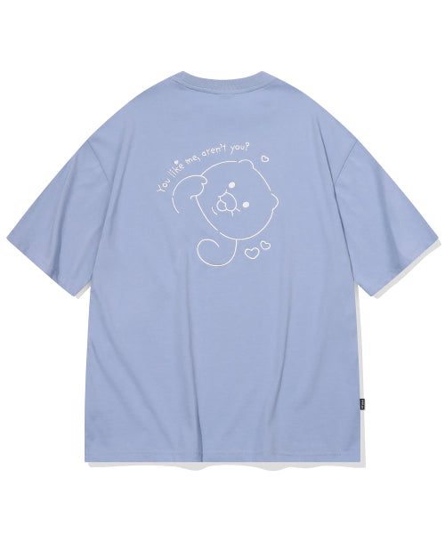 TEE CHOONSIK EMBROIDERY SHORT SLEEVE TEE - 2 COLORS GREY