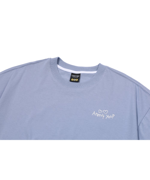 TEE CHOONSIK EMBROIDERY SHORT SLEEVE TEE - 2 COLORS GREY