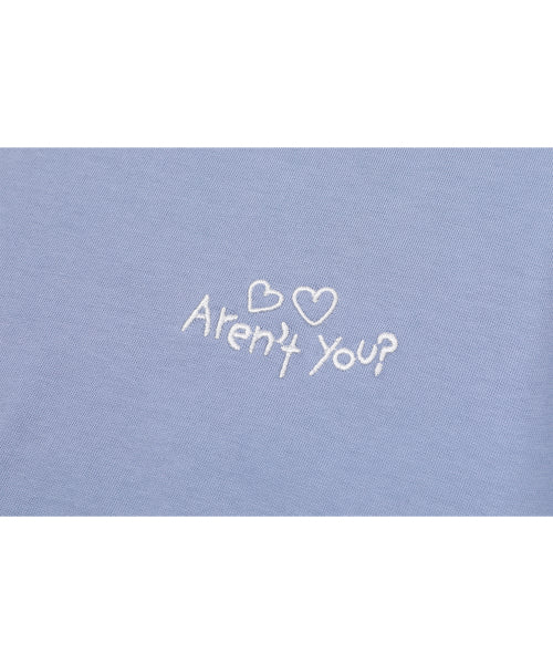 TEE CHOONSIK EMBROIDERY SHORT SLEEVE TEE - 2 COLORS GREY