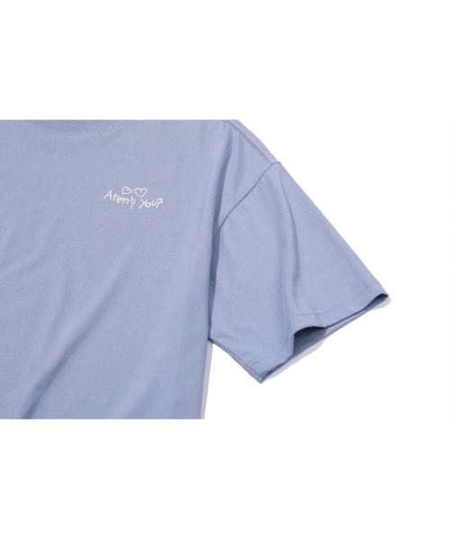 TEE CHOONSIK EMBROIDERY SHORT SLEEVE TEE - 2 COLORS GREY