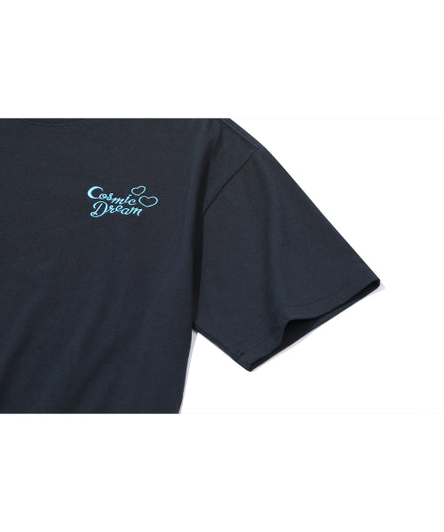 CHOONSIK EMBROIDERY SHORT SLEEVE TEE - 5 COLORS NAVY