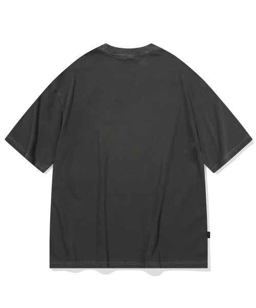 TEE CHOONSIK PIGMENT SHORT SLEEVE TEE - 2 COLORS SMOKE BLACK