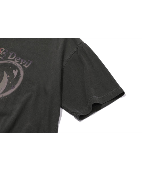 TEE CHOONSIK PIGMENT SHORT SLEEVE TEE - 2 COLORS SMOKE BLACK