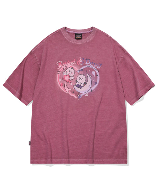 TEE CHOONSIK PIGMENT SHORT SLEEVE TEE - 2 COLORS DUSTY PINK