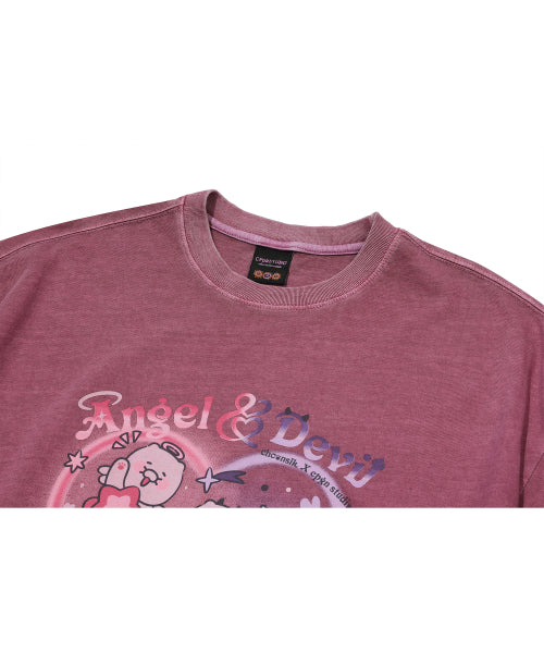 TEE CHOONSIK PIGMENT SHORT SLEEVE TEE - 2 COLORS DUSTY PINK