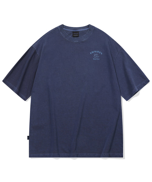 CHOONSIK PIGMENT SHORT SLEEVE TEE - 2 COLORS BLUE