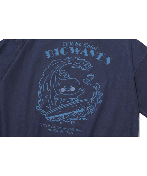 CHOONSIK PIGMENT SHORT SLEEVE TEE - 2 COLORS BLUE