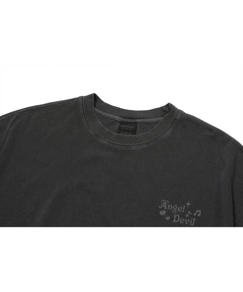 CHOONSIK PIGMENT SHORT SLEEVE TEE - 2 COLORS SMOKE BLACK