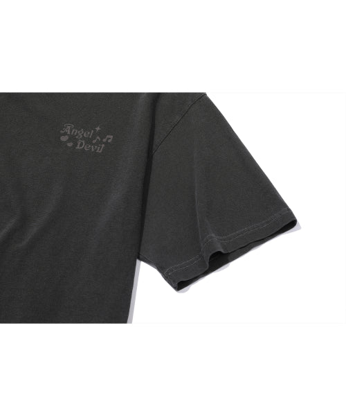 CHOONSIK PIGMENT SHORT SLEEVE TEE - 2 COLORS SMOKE BLACK