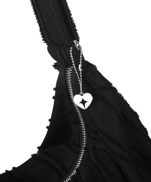 LASSIE BAG FRINGE - 2 COLORS BLACK