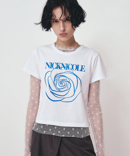 ROSE SIGNATURE CROP TOP #徐睿知同款! - 3 COLORS BEIGE