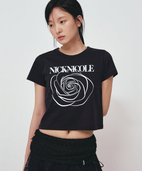 ROSE SIGNATURE CROP TOP #徐睿知同款! - 3 COLORS BEIGE