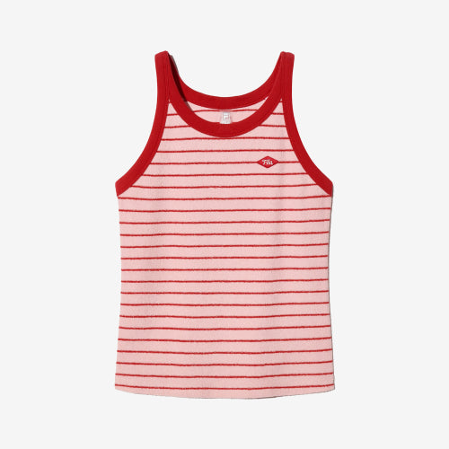TERRY SLEEVELESS TEE PINK