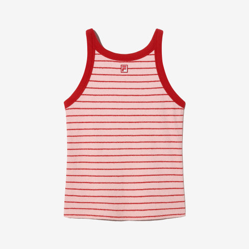 TERRY SLEEVELESS TEE PINK