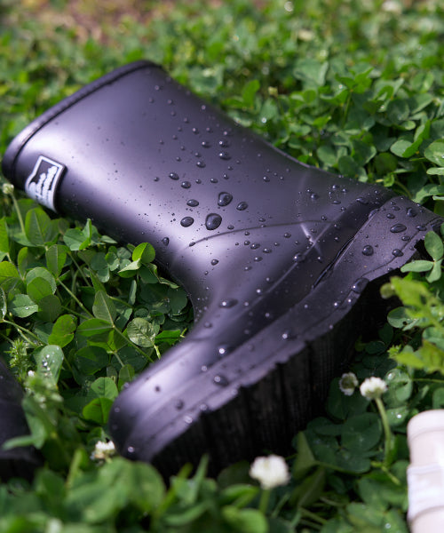 PLATFORM MIDDLE RAIN BOOTS HELEN BLACK